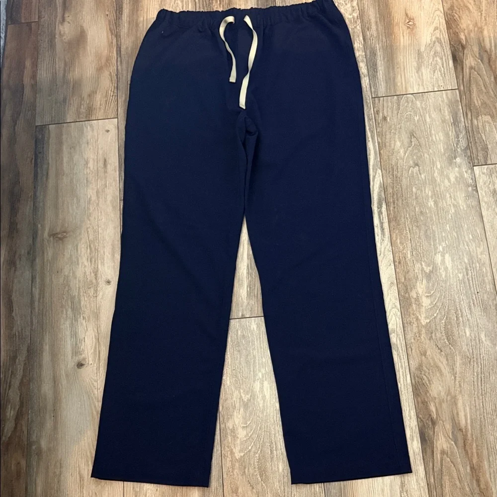 Figs Men's Navy Technical Collection Scrub Pants with Drawstring